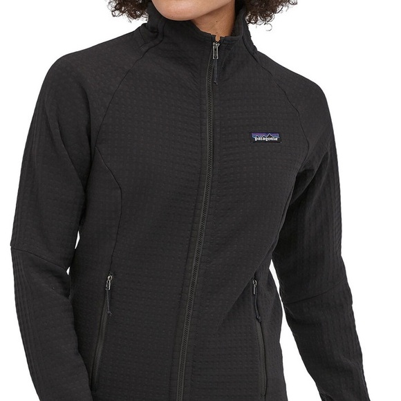 Patagonia Womens Black R2 Techface Full Zip Jacket M Outdoors Hiking Performance - Picture 2 of 14